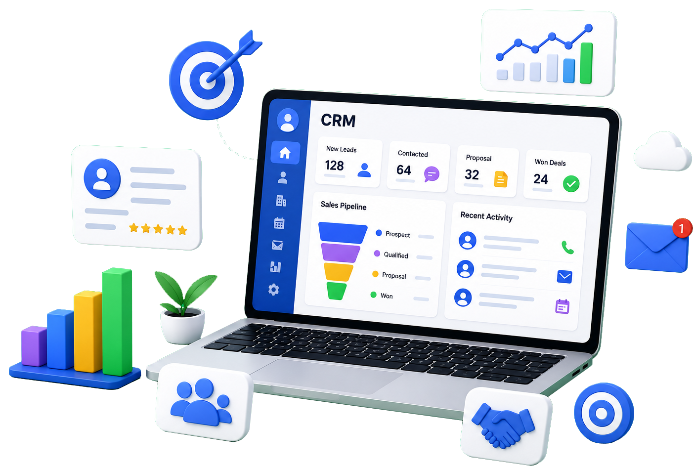 YSUITE CRM Dashboard